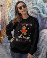 Oh Snap Ugly Christmas Crewneck Sweatshirt lifestyle-unisex-sweatshirt-front-3