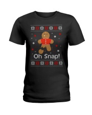 Oh Snap Ugly Christmas Ladies T-Shirt tile