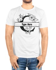 C Floral Split Alphabets Monogram Personalized Custom Premium Fit Mens Tee custom-t-shirts-premium-fit-men-lifestyle-front-72