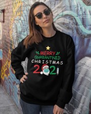 Merry Quarantined Crewneck Sweatshirt lifestyle-unisex-sweatshirt-front-3