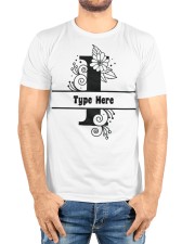 I Floral Split Alphabets Monogram Personalized Custom Premium Fit Mens Tee custom-t-shirts-premium-fit-men-lifestyle-front-72