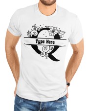 Q Floral Split Alphabets Monogram Personalized Custom Premium Fit Mens Tee custom-t-shirts-premium-fit-men-lifestyle-front-58