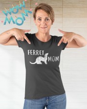 Ferret-Mom Premium Fit Ladies Tee apparel-premium-fit-ladies-tee-lifestyle-73e