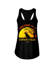 PRETEND I M A BORDER COLLIE Ladies Flowy Tank tile