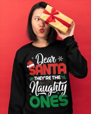 Dear santa Ther're The Naughty Ones Crewneck Sweatshirt apparel-crewneck-sweatshirt-lifestyle-front-17