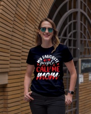 My favorite people call me mom Happy Mother's Day Premium Fit Ladies Tee lifestyle-women-crewneck-front-2