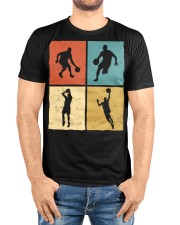 Vintage-Retro-Basketball- Best Quality T-shirt Premium Fit Mens Tee custom-t-shirts-premium-fit-men-lifestyle-front-72