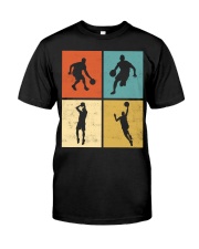 Vintage-Retro-Basketball- Best Quality T-shirt Premium Fit Mens Tee front