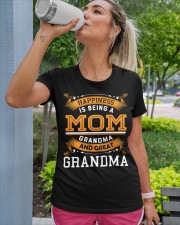 Happiness is being a mom grandma and great grandma Happy Mother's Day Premium Fit Ladies Tee custom-t-shirts-premium-fit-ladies-lifestyle-front-124
