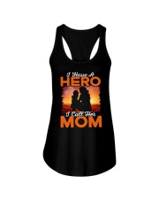 I Have A Hero I Call Her mom - Best Quality T-shirt Ladies Flowy Tank tile
