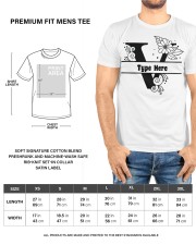 V Floral Split Alphabets Monogram Personalized Custom Premium Fit Mens Tee custom-t-shirts-premium-fit-men-lifestyle-front-96