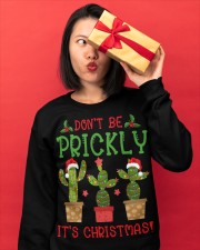 Don't Be Prickly It's Christmas Crewneck Sweatshirt apparel-crewneck-sweatshirt-lifestyle-front-17