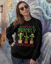 Don't Be Prickly It's Christmas Crewneck Sweatshirt lifestyle-unisex-sweatshirt-front-3