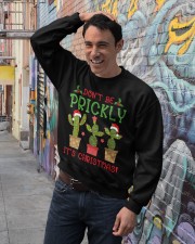 Don't Be Prickly It's Christmas Crewneck Sweatshirt lifestyle-unisex-sweatshirt-front-4