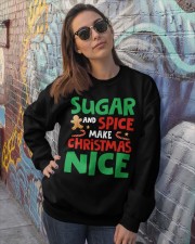 Sugar And Spice Make Christmas Nice Crewneck Sweatshirt lifestyle-unisex-sweatshirt-front-3