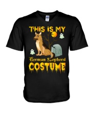 THIS IS MY GERMAN SHEPHERD COSTUME V-Neck T-Shirt tile