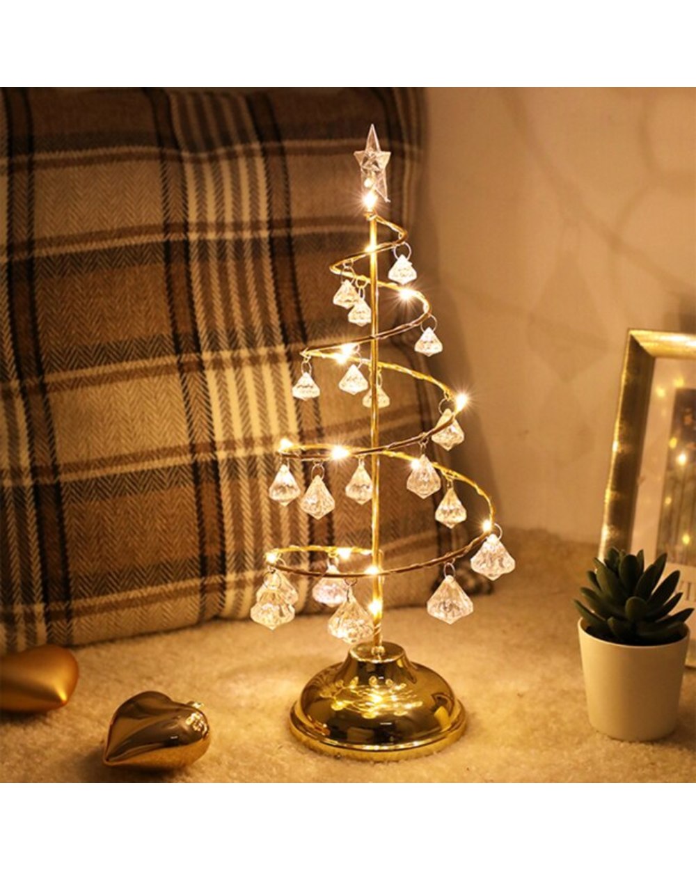 Christmas Lights Crystal Fairy Night Light Xmas Party Gift New Year Lamp template