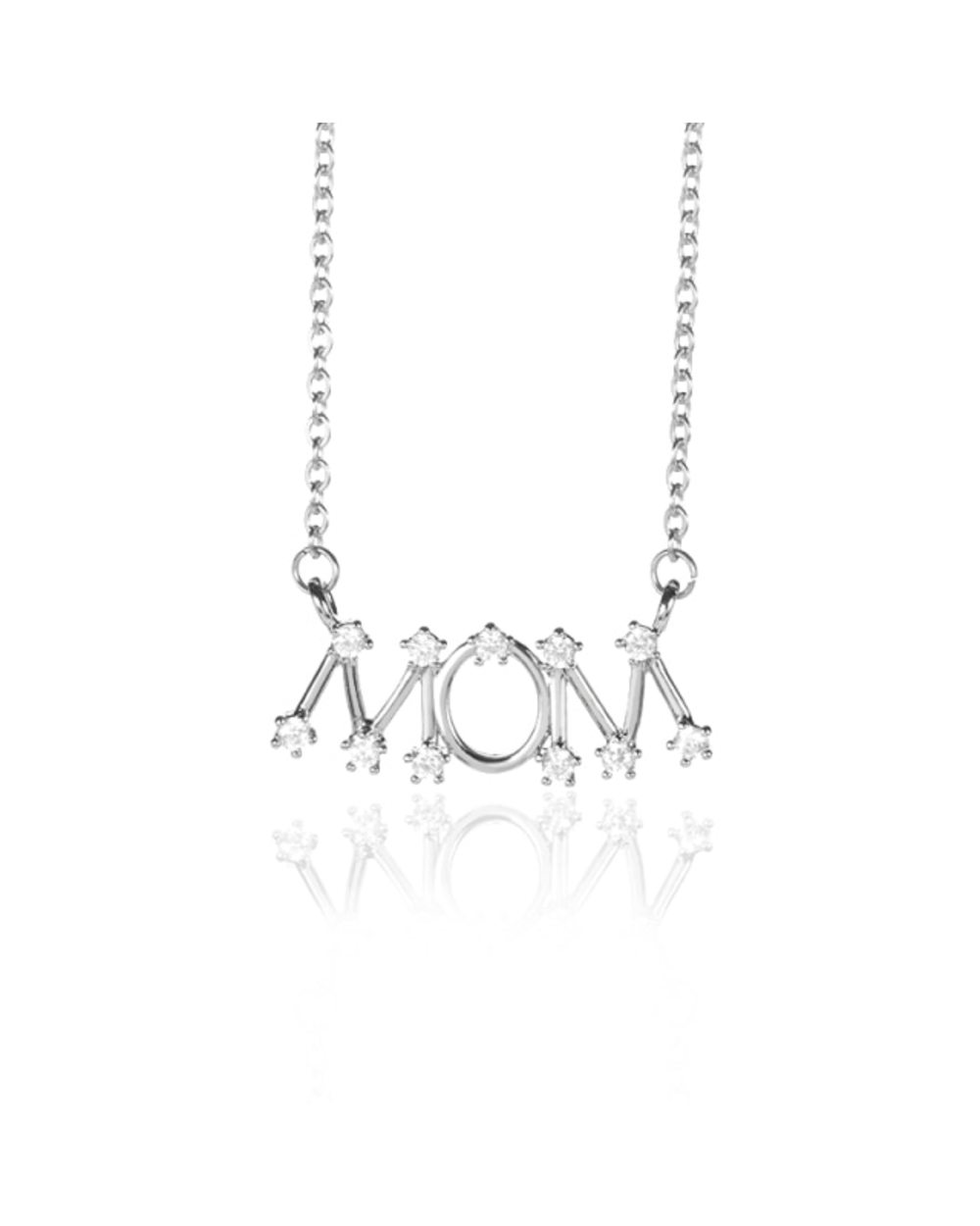 Minimalism Letter MOM Necklace template