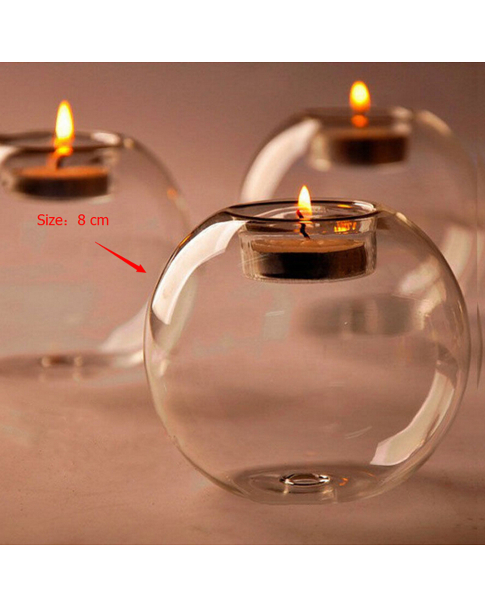 Transparent Crystal Glass Candlestick template