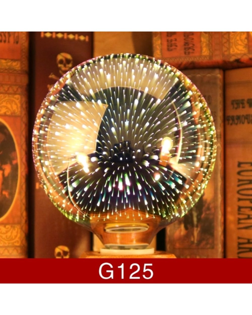 3D Decoration LED Bulb Christmas Tree template