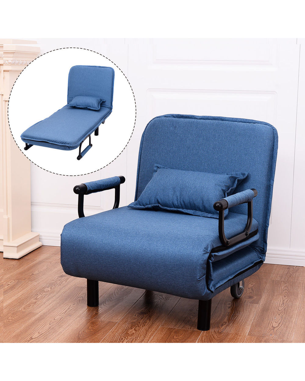 Modern Convertible Sofa Bed Folding Arm Chair Sleeper template