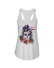Dia de Los Muertos clothing- Day of the Dead Ladies Flowy Tank tile