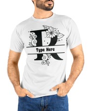 R Floral Split Alphabets Monogram Personalized Custom Premium Fit Mens Tee custom-t-shirts-premium-fit-men-lifestyle-front-68