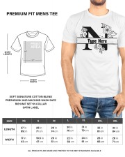 N Floral Split Alphabets Monogram Personalized Custom Premium Fit Mens Tee custom-t-shirts-premium-fit-men-lifestyle-front-96