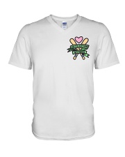Antifascism Apparel - Bats 'n' Banners V-Neck T-Shirt thumbnail