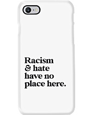 Racism and hate have no place here Phone Case thumbnail