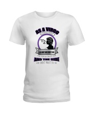 Three sides of a Virgo Ladies T-Shirt front