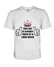 Libra taken V-Neck T-Shirt thumbnail