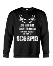 The Best are Born Scorpio Black Crewneck Sweatshirt thumbnail