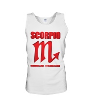 Scorpio red Unisex Tank thumbnail