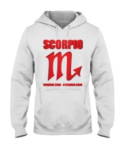 Scorpio red Hooded Sweatshirt thumbnail