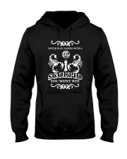 Never play games with a scorpio black Hooded Sweatshirt thumbnail