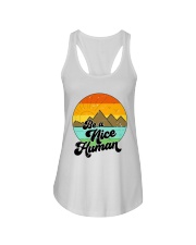 Be A Nice Human Ladies Flowy Tank tile