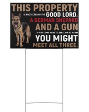 This Property Is Protected - German Shepard 18x12 Yard Sign front