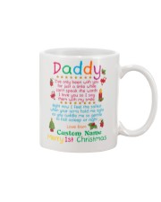 Merry First Christmas Daddy Mug front