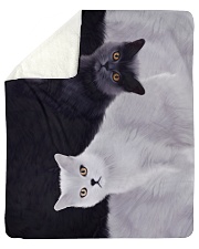 Cat Sherpa Fleece Blanket - 50" x 60" front