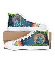 Zombie Unicorn Men's High Top White Shoes thumbnail