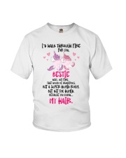 I would walk through there for you Bestie Unicorn Youth T-Shirt tile
