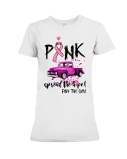Pink - Spread the hope Breast Cancer Premium Fit Ladies Tee tile