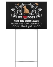 We Love Dogs 18x12 Yard Sign front