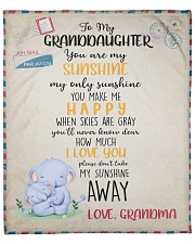 To Granddaughter From Grandma Fleece Blanket - 50" x 60" front