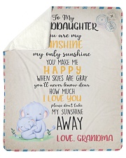 To Granddaughter From Grandma Sherpa Fleece Blanket tile