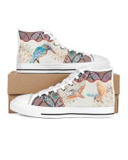 Hummingbird Men's High Top White Shoes inside-left-outside-left