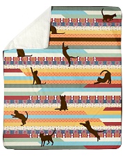 Cat Sherpa Fleece Blanket - 50" x 60" front