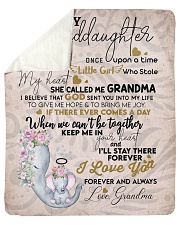 To My Granddaughter Sherpa Fleece Blanket - 50" x 60" front