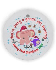 You are doing a great Job Mummy Circle Ornament (Wood tile